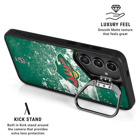 NHL Minnesota Wild Frozen Galaxy S24 FE Kickstand Case
